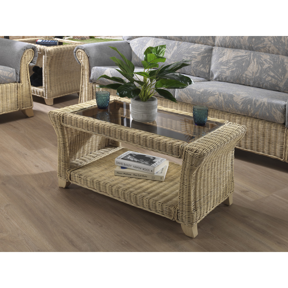 Desser Clifton Natural Rattan Coffee Table Image 4