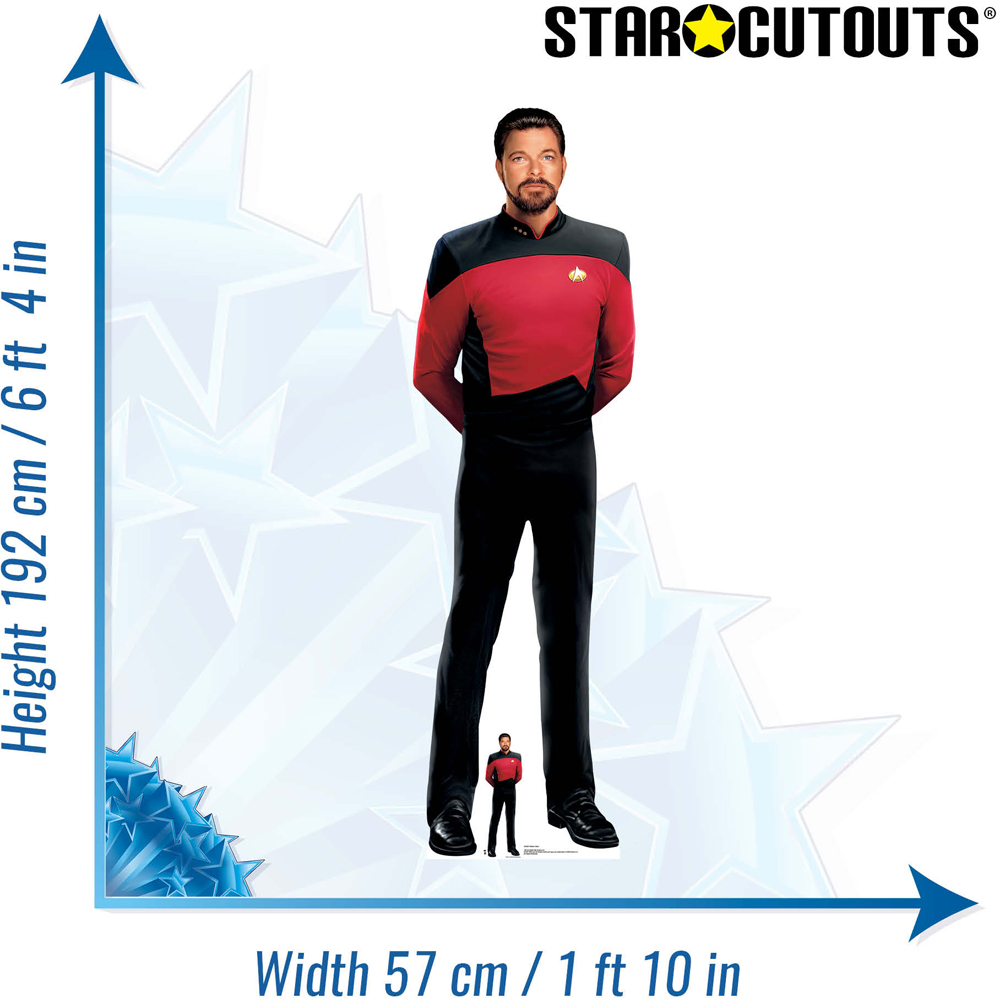 Star Cutouts William Riker Cardboard Cutout 6.3ft Image 6