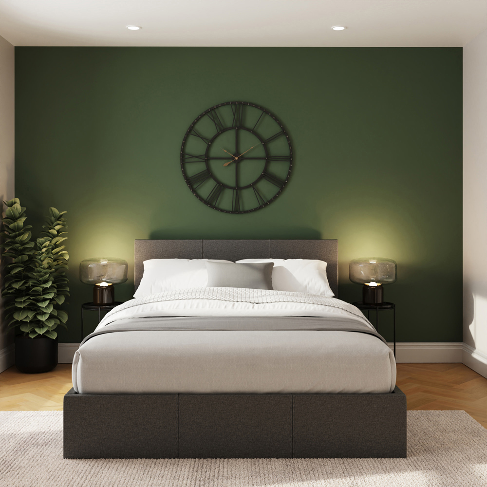 GFW King Grey Side Lift Ottoman Bed Image 7