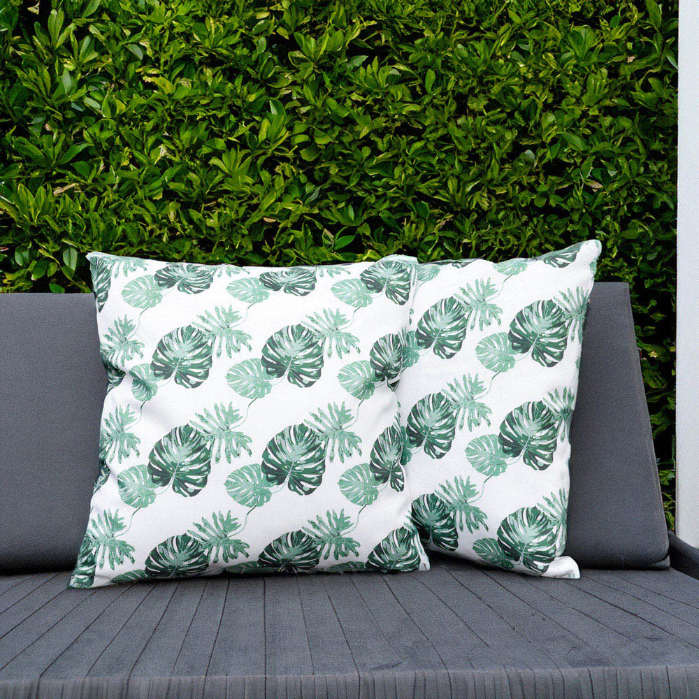 Streetwize White Bali Outdoor Scatter Cushion 2 Pack Image 2