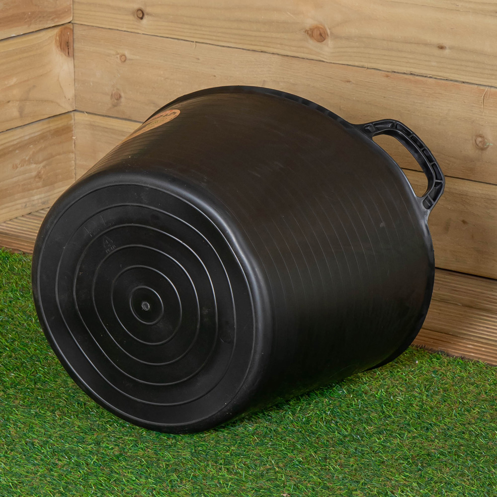 Samuel Alexander Black Plastic Bucket with Handles 42L Image 6