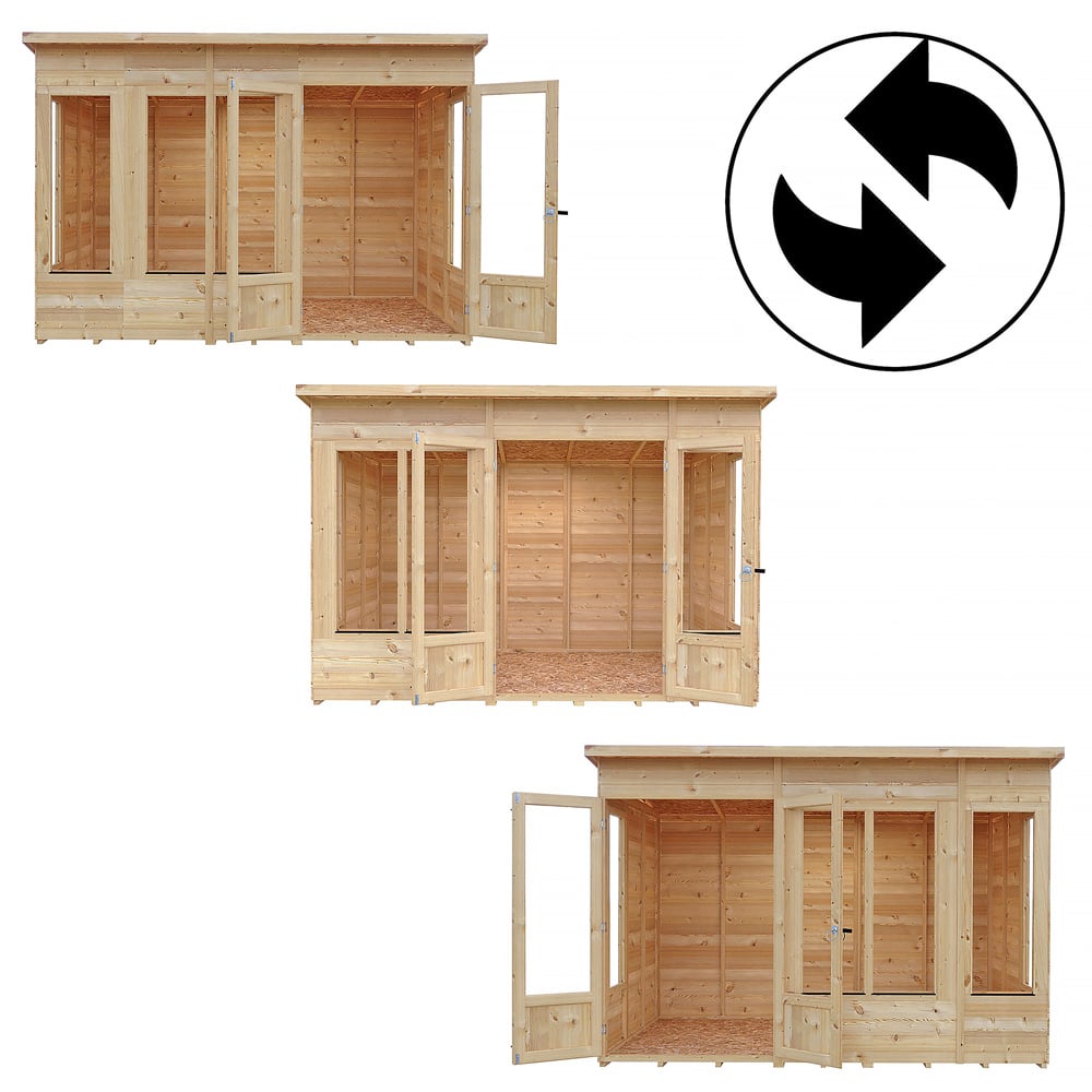 Shire GB Alora 10 x 6ft Pent Overlap Summerhouse Image 4