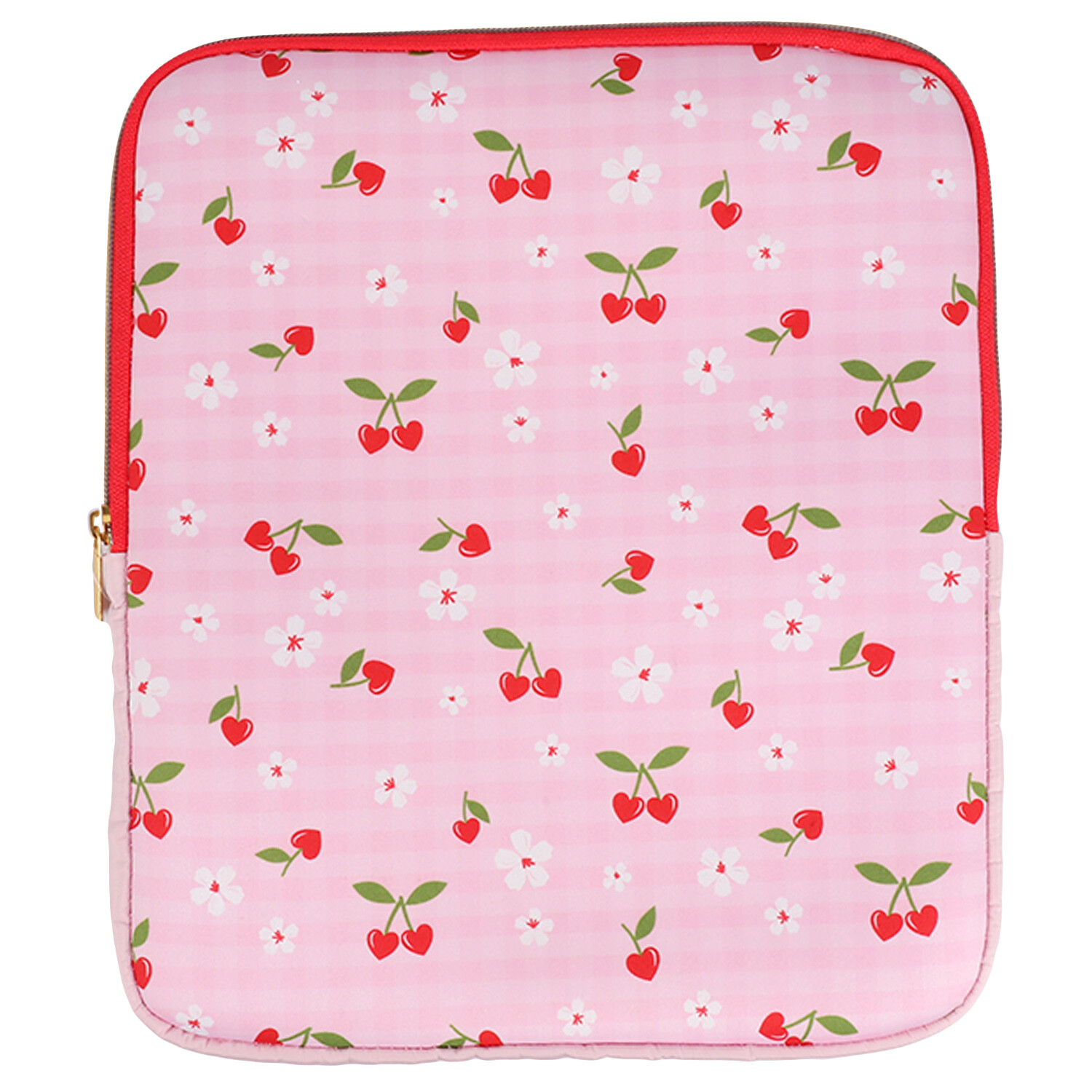 Cherry Hearts Tablet Sleeve - Pink Image 1