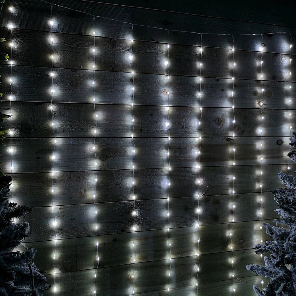 Samuel Alexander 300 Cool White LED Christmas Curtain Light 2.1m Image 4