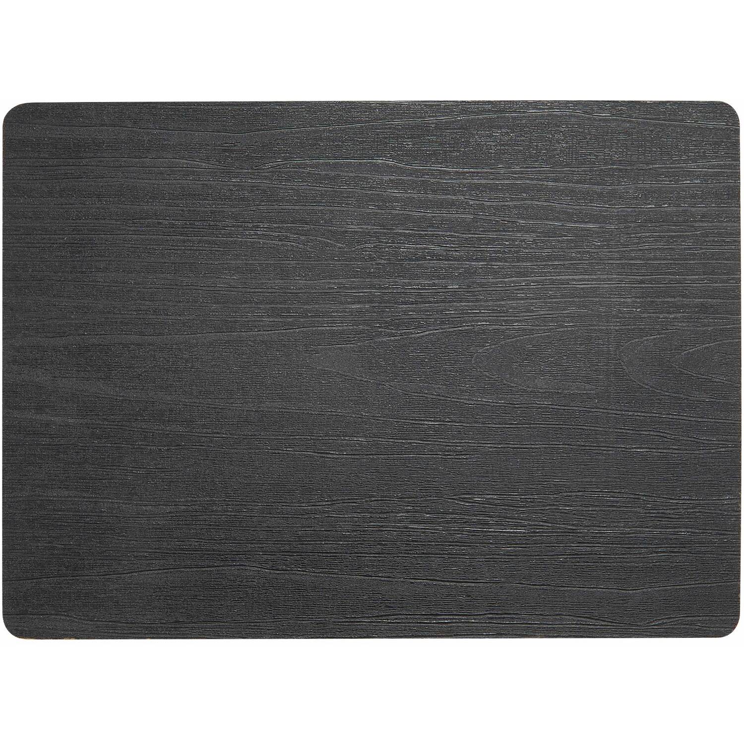 Pack of 2 Malmo Wood Effect Placemats - Black Image 1