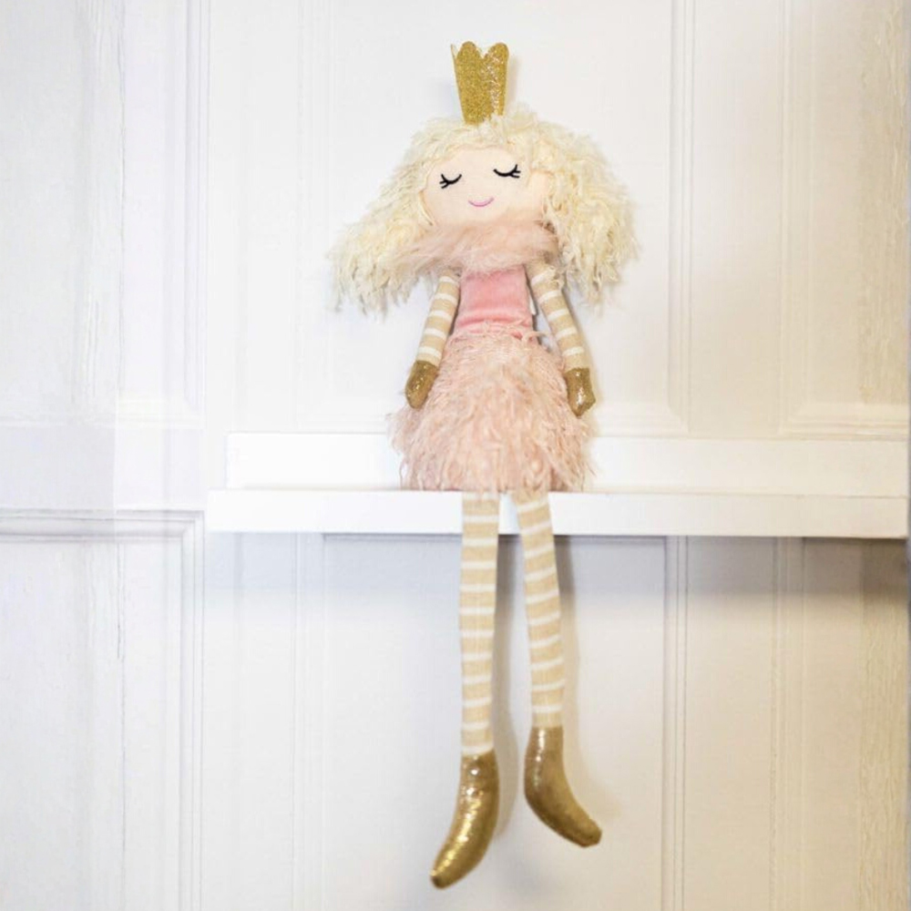 Marco Paul Plush Sitting Princess Doll Figure Christmas Decoration Image 2