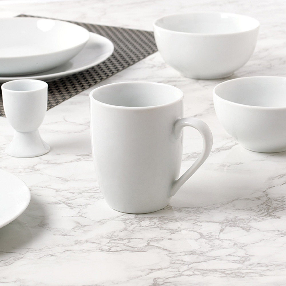 Waterside Coupe White 42 Piece Dinner Set Image 3