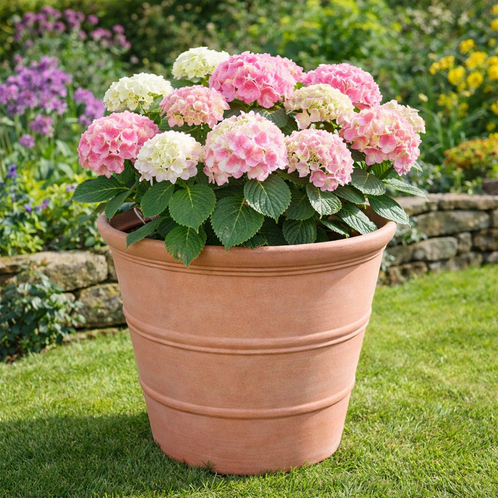 Jack Stonehouse Terracotta Effect Recycled Plastic Planter 47cm Image 2