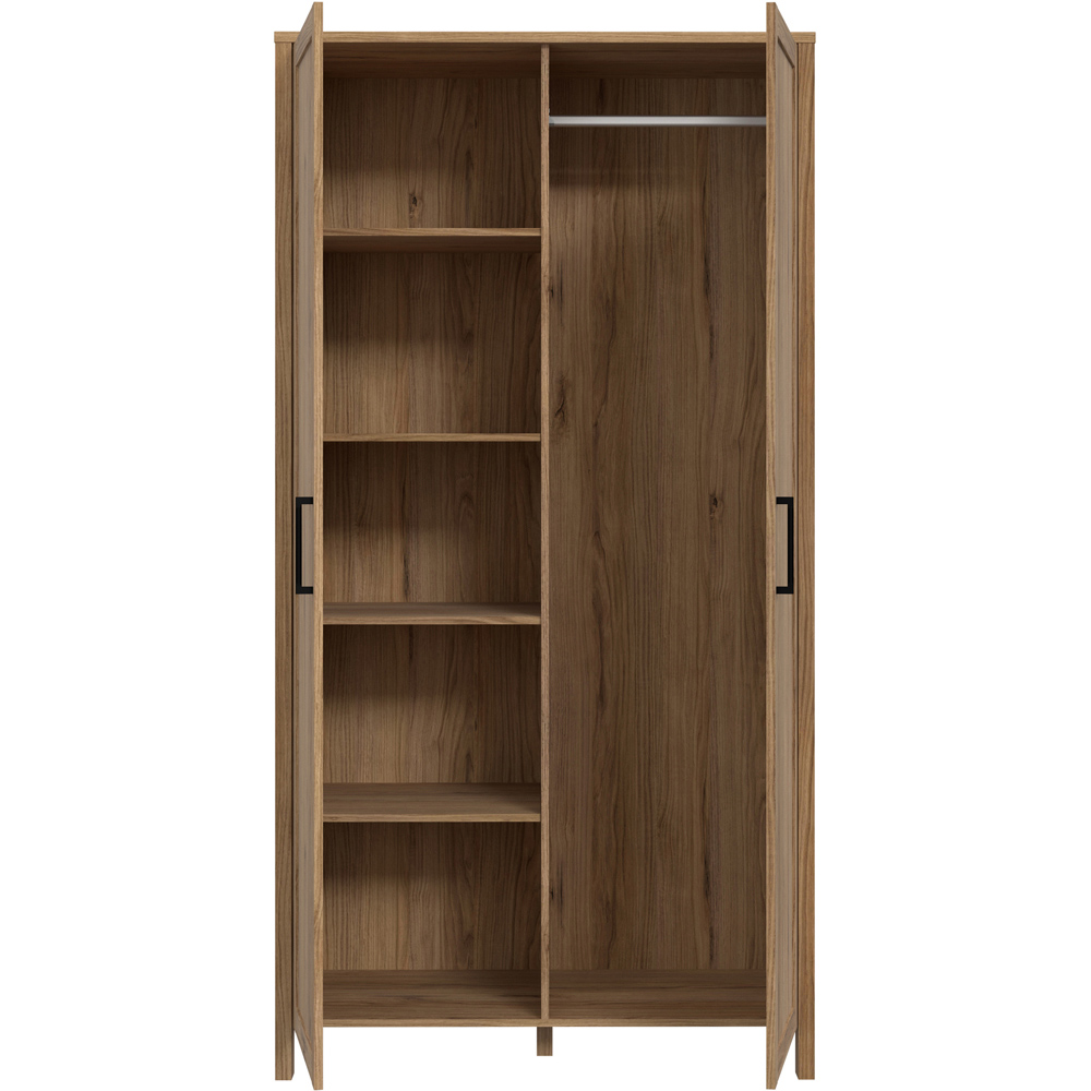 Florence Malte Brun 2 Door Waterford Oak Wardrobe Image 5