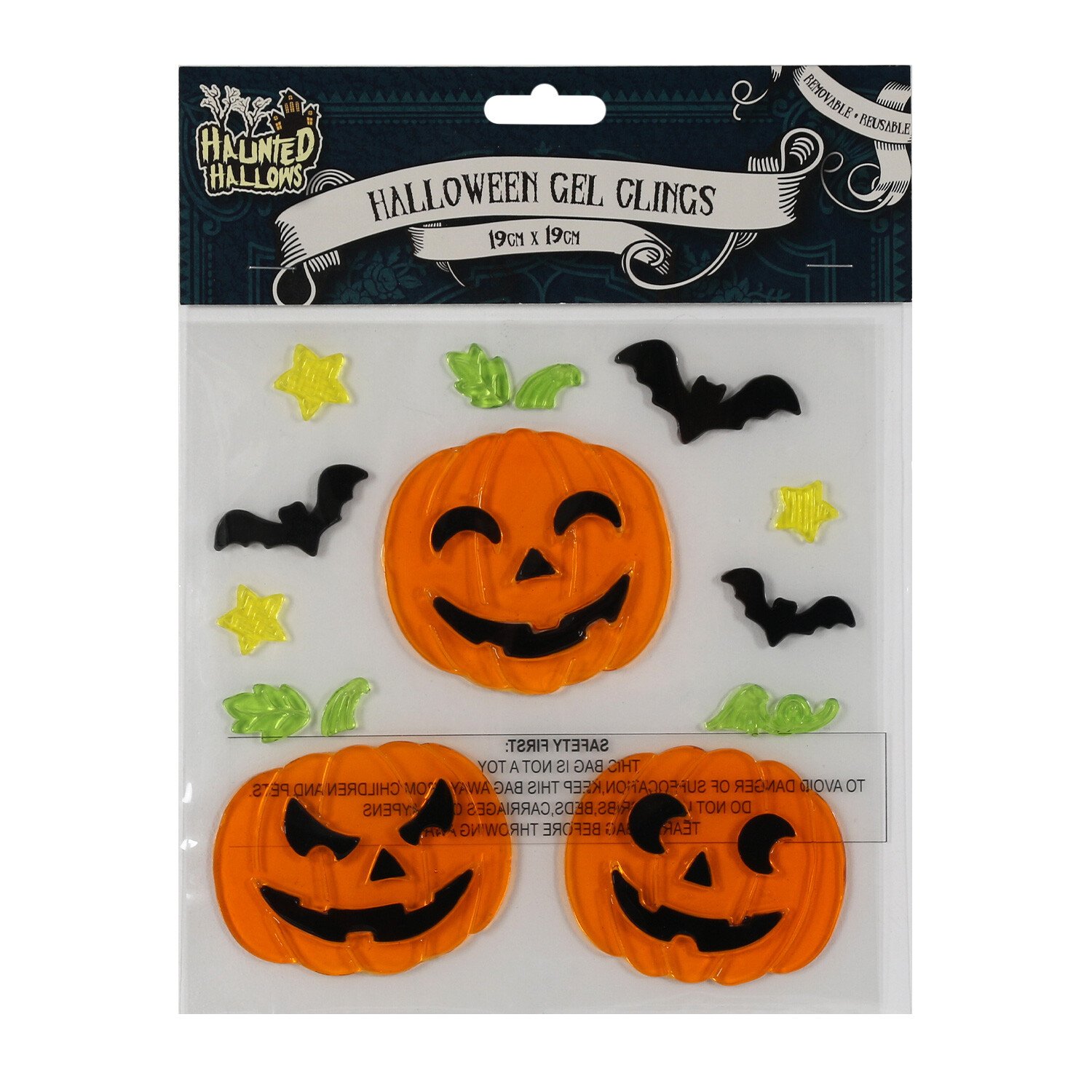 Halloween Spooky Gel Clings - Multicolour Image 2