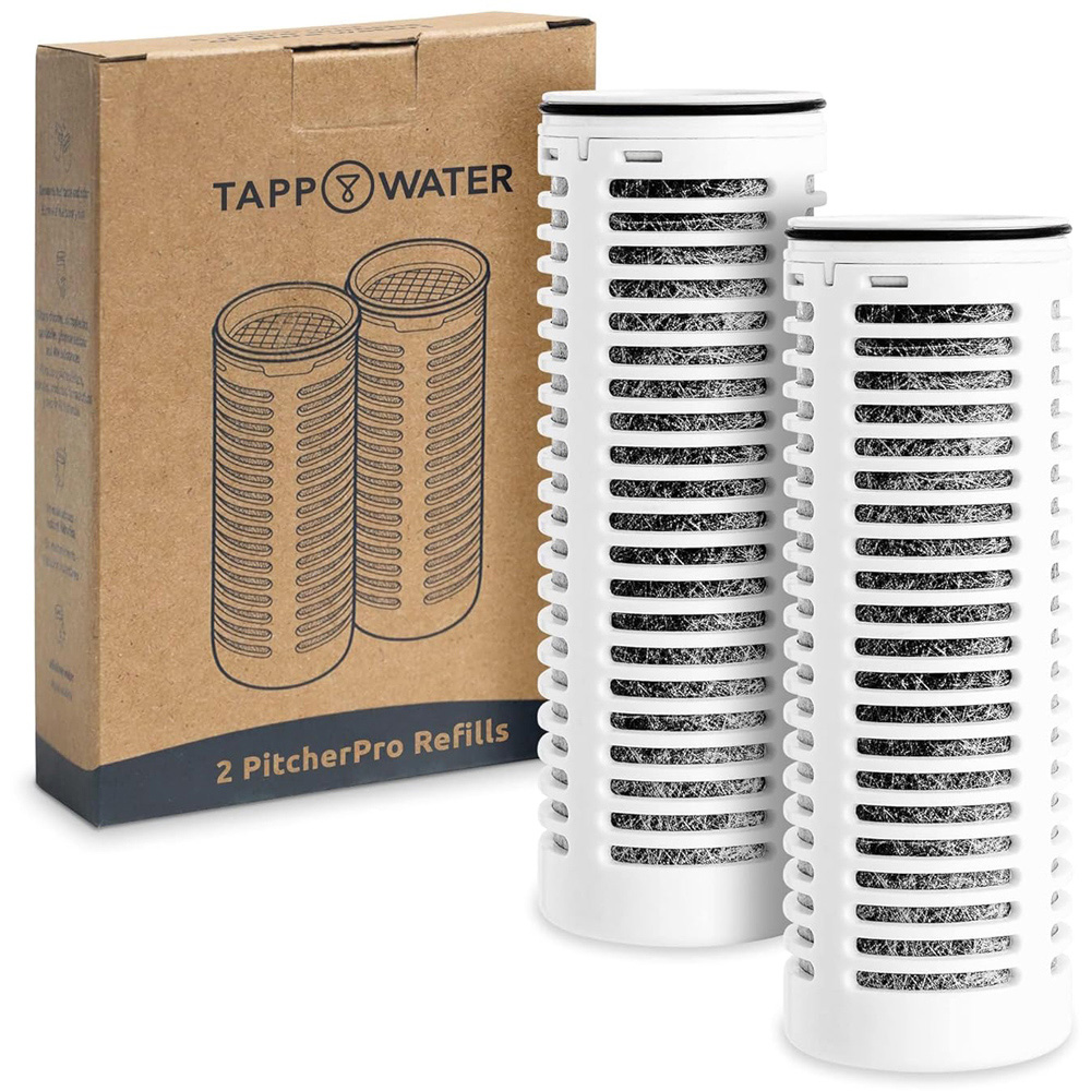 Tappwater TP-N002 PitcherPro Glass Water Filter Jug Refill 2 Pack Image 2
