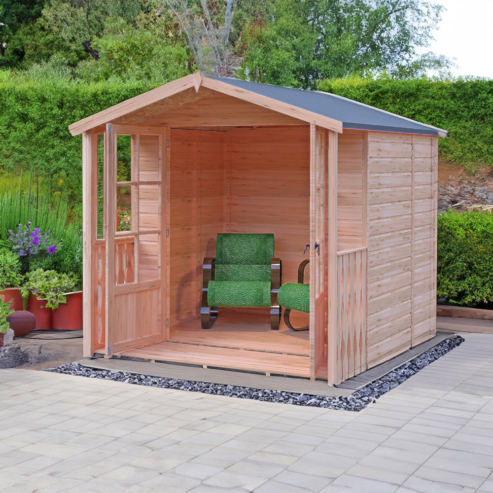 Shire Alnwick 7 x 7ft Double Door Traditional Summerhouse Image 3