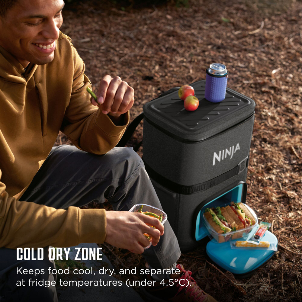 Ninja FrostVault Go 36 Can Charcoal Grey Cooler Backpack 23L Image 6