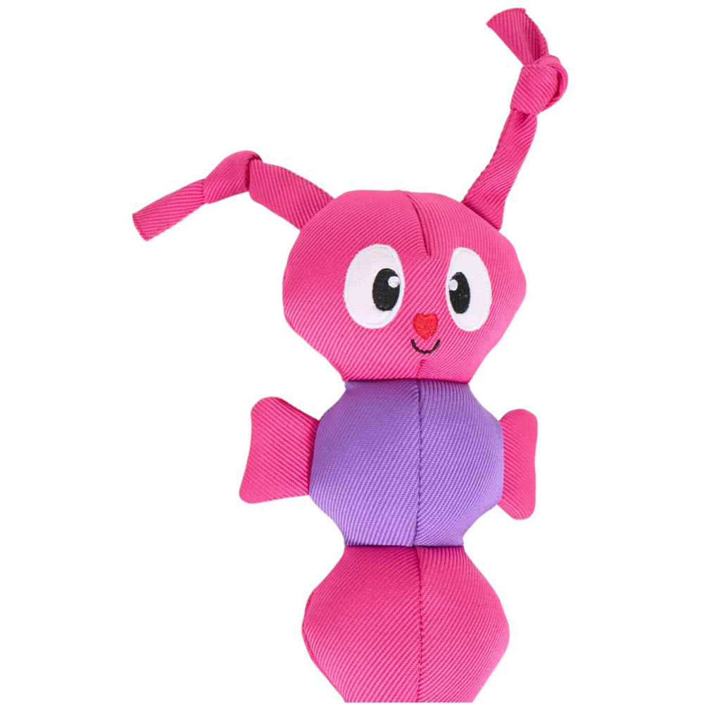 Tough Caterpillarz Dog Toy Pink Image 2