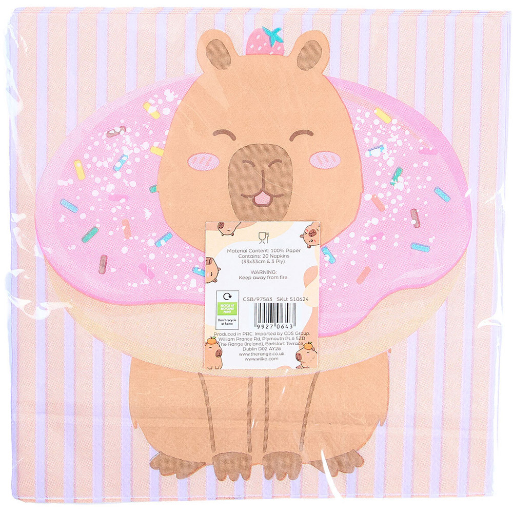 Pack of 20 Capybara Paper Napkins Image 5