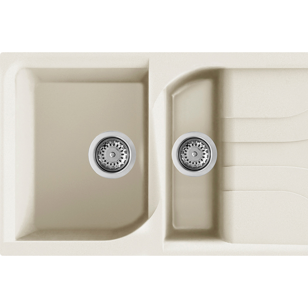 Reginox Ego 475 C Cream 1.5 Granite Sink 500 x 1000mm Image 2