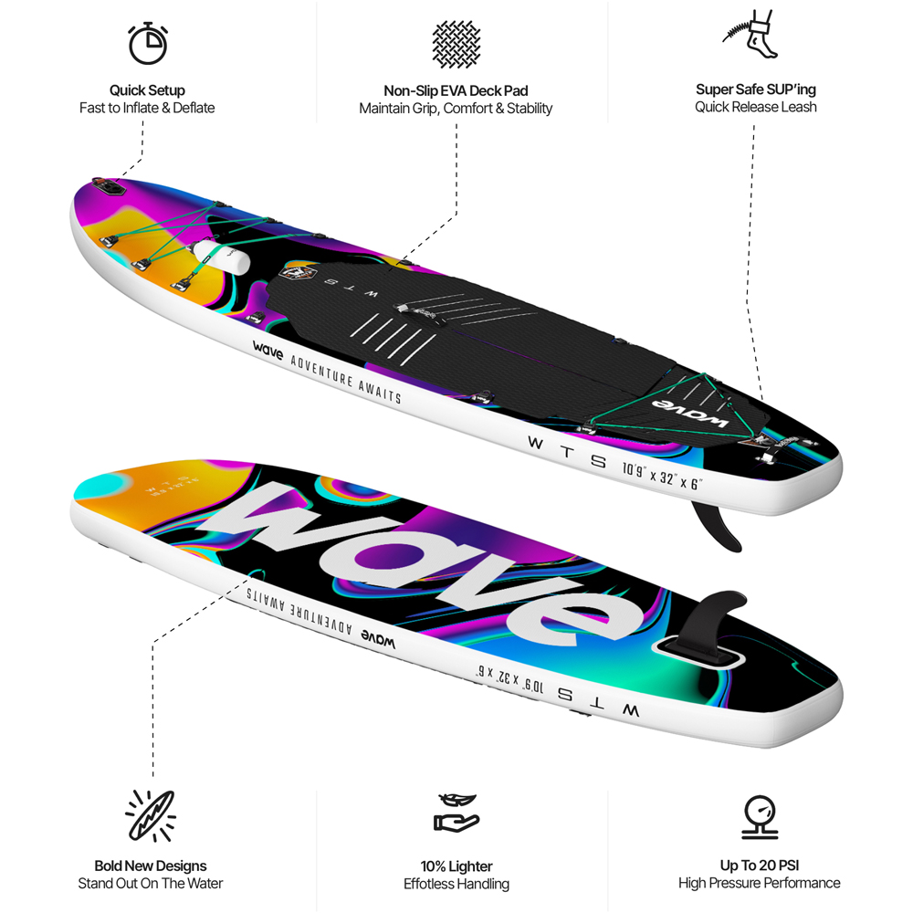 Wave What The SUP?! 10.9ft Chroma Inflatable Paddleboard Image 3