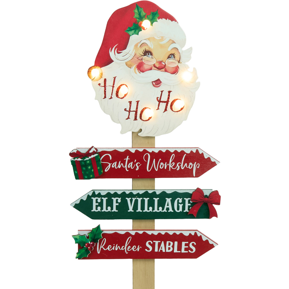 LED Standing Santa Sign Image 4