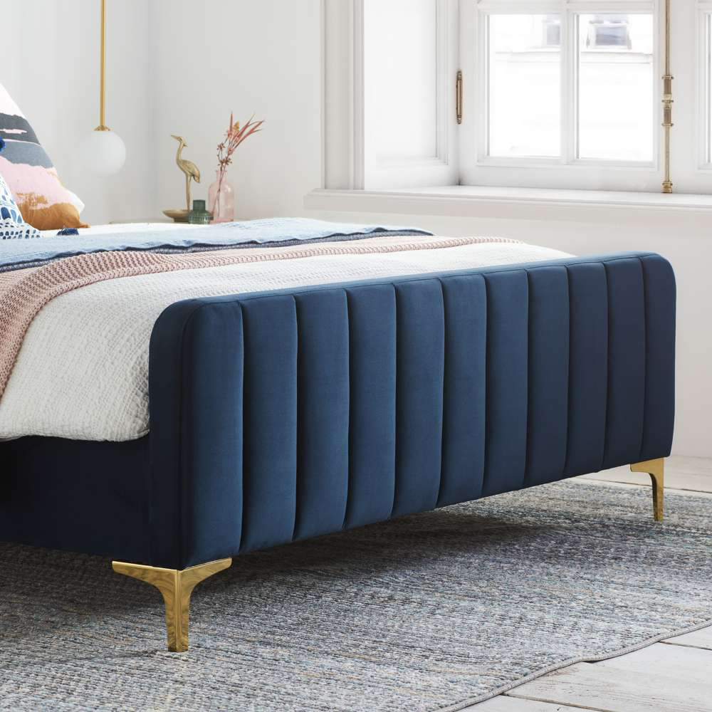 Birlea King Size Midnight Blue Bed Image 7
