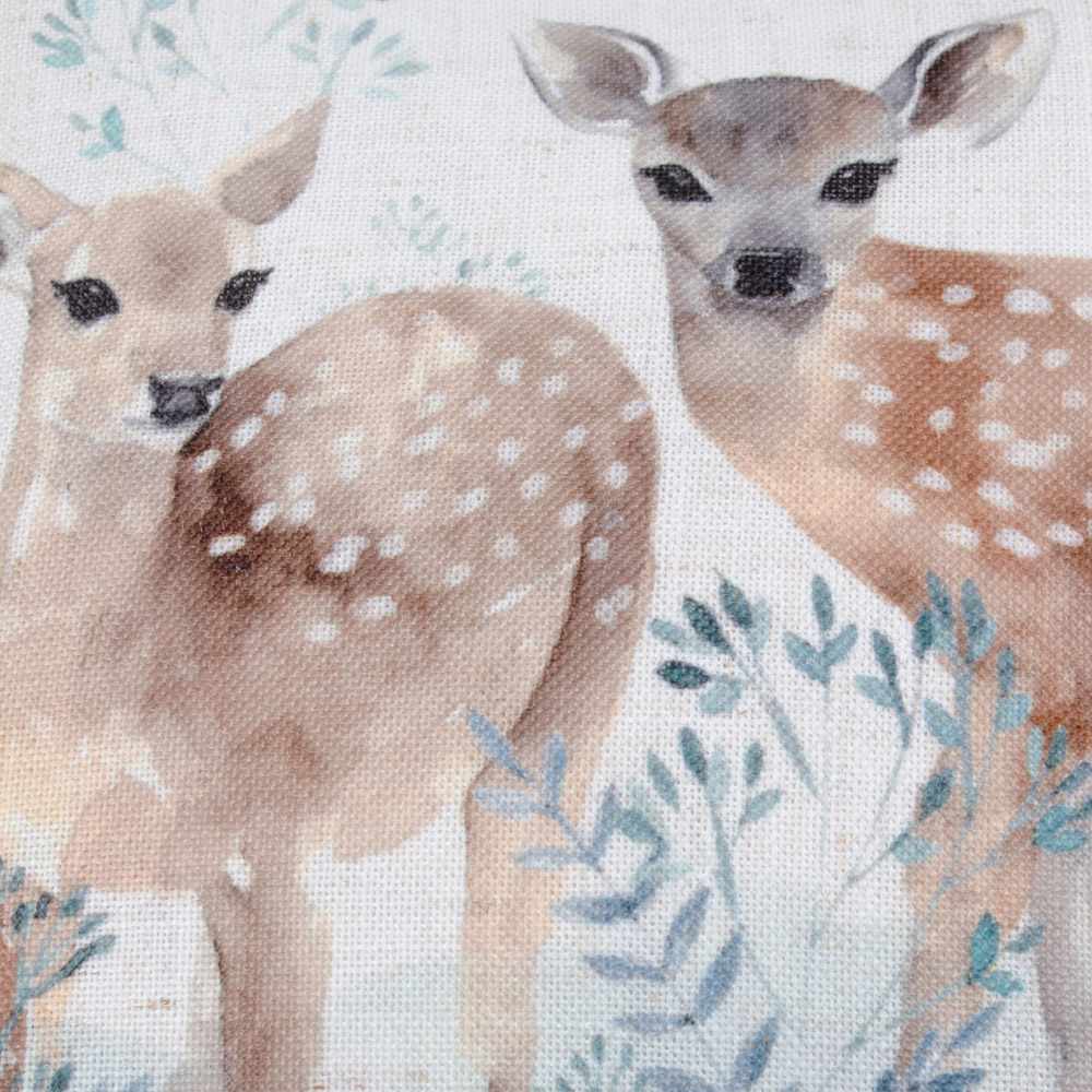 Evans Lichfield Christmas Blue Winter Fawns Reversible Cushion 43 x 43cm Image 5