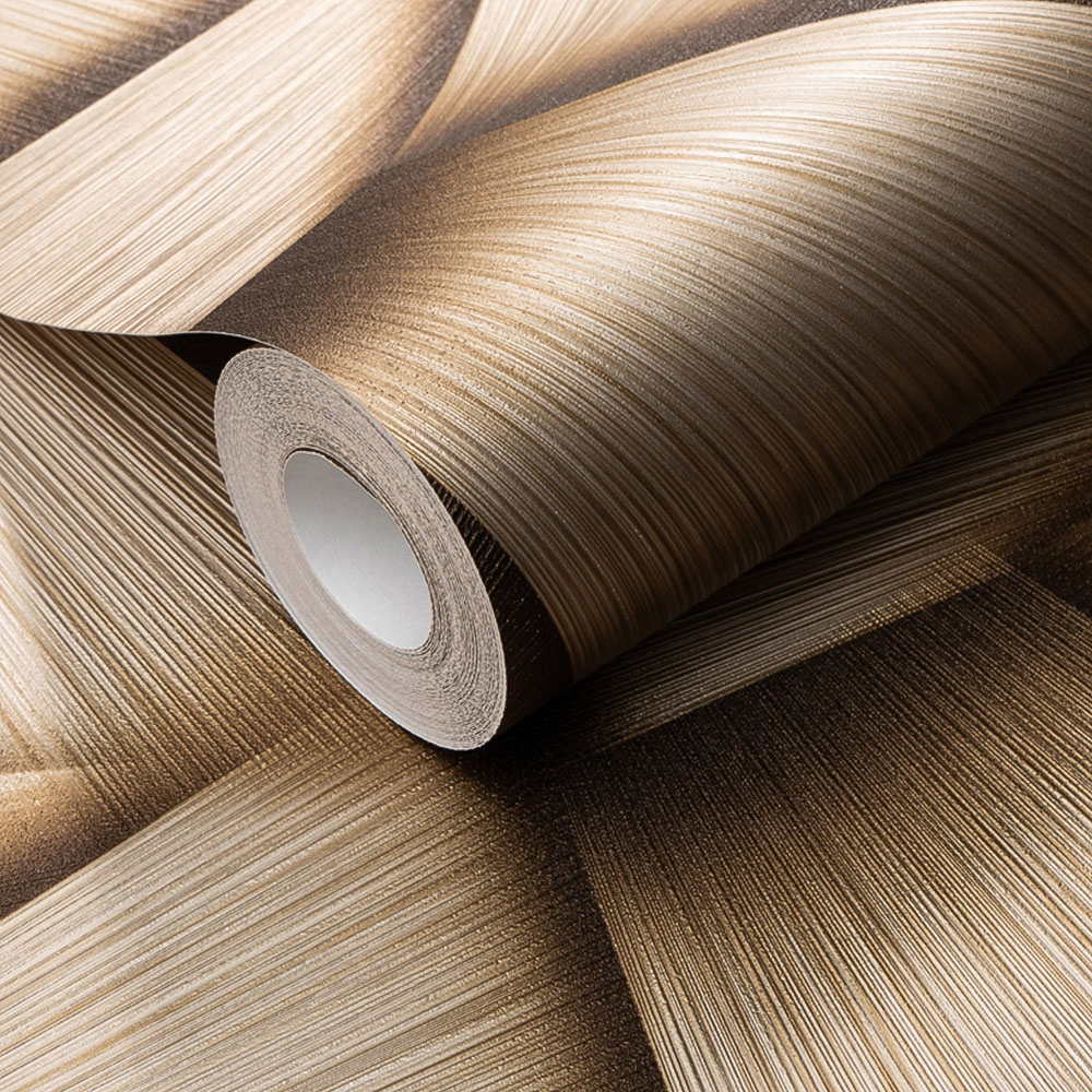 Erismann Pose Striking Geometric Textured Gold Vinyl Wallpaper Image 2