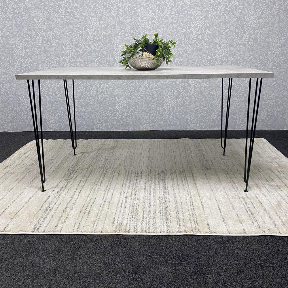 Kosy Koala Light Stone Grey Rectangular Dining Table Image 2