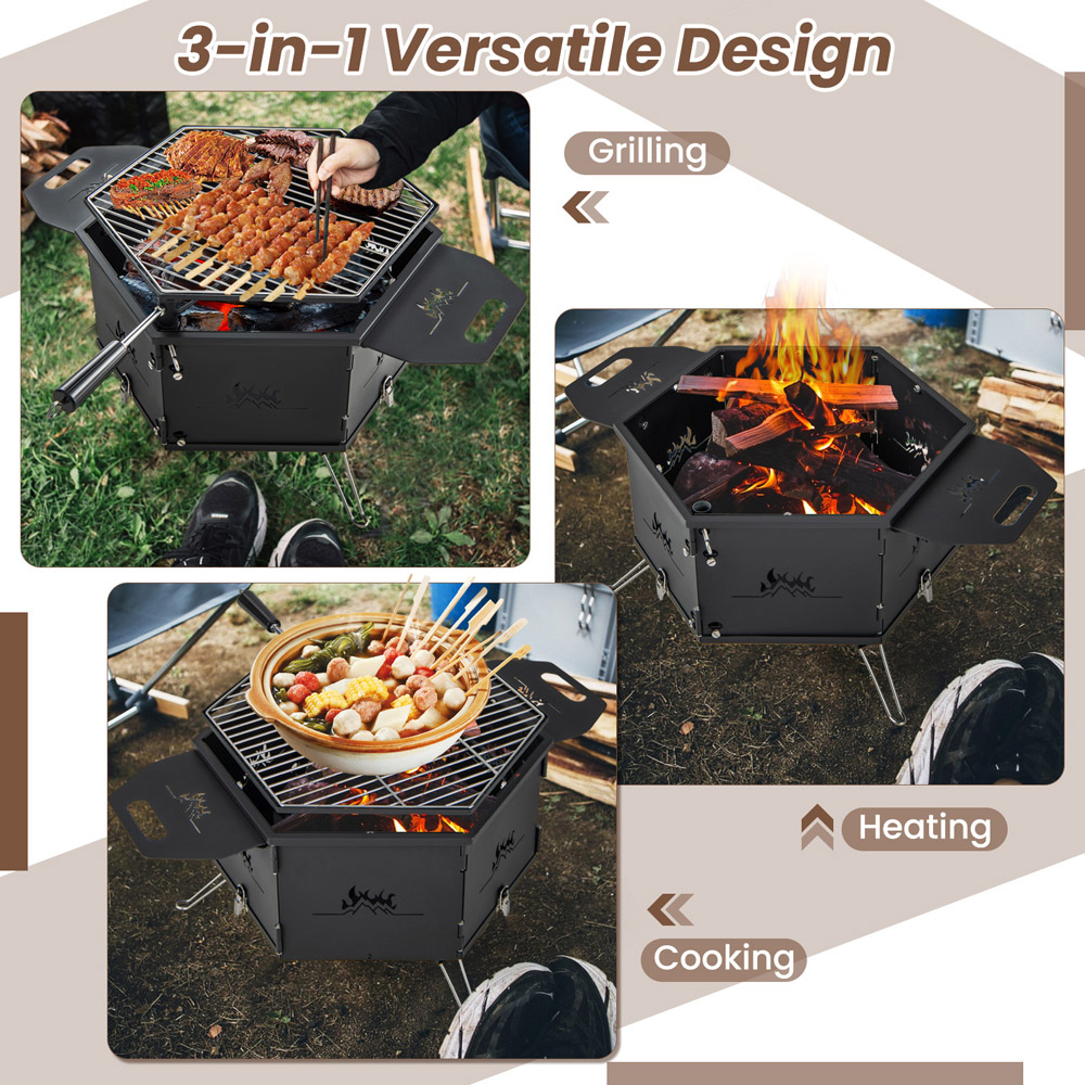 Costway Portable Charcoal Grill Stove Image 6
