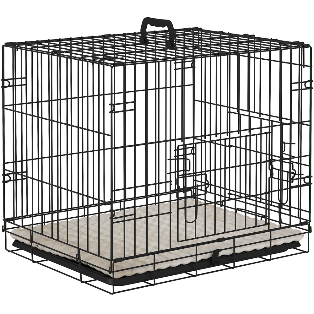 PawHut Extra Small Dog Crate with 2 Doors and Tray Image 1