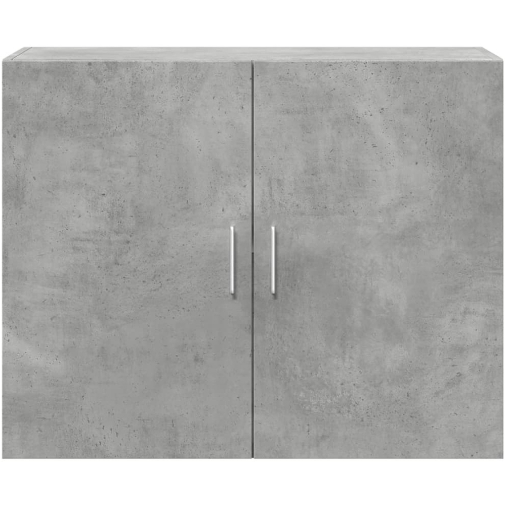 vidaXL 2 Door Concrete Grey Wooden Wall Cabinet Image 4