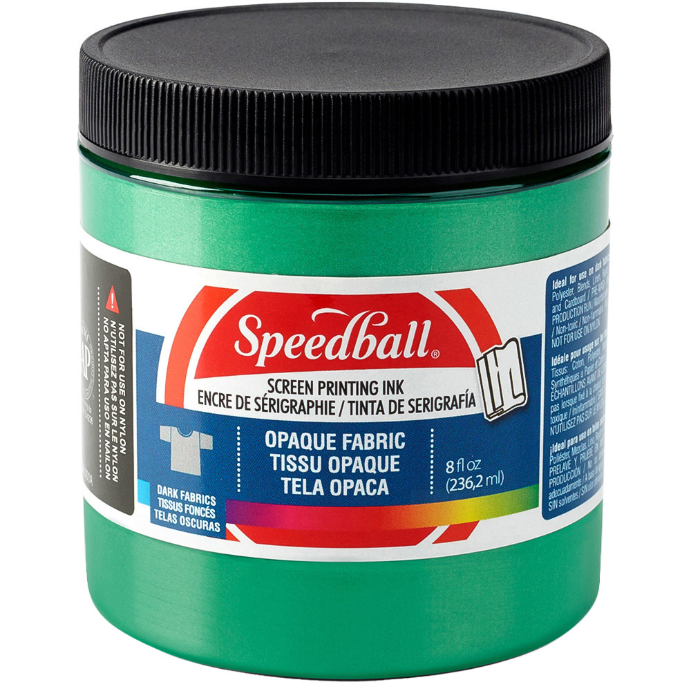 Speedball Emerald Opaque Fabric Screen Printing Ink 237ml Image