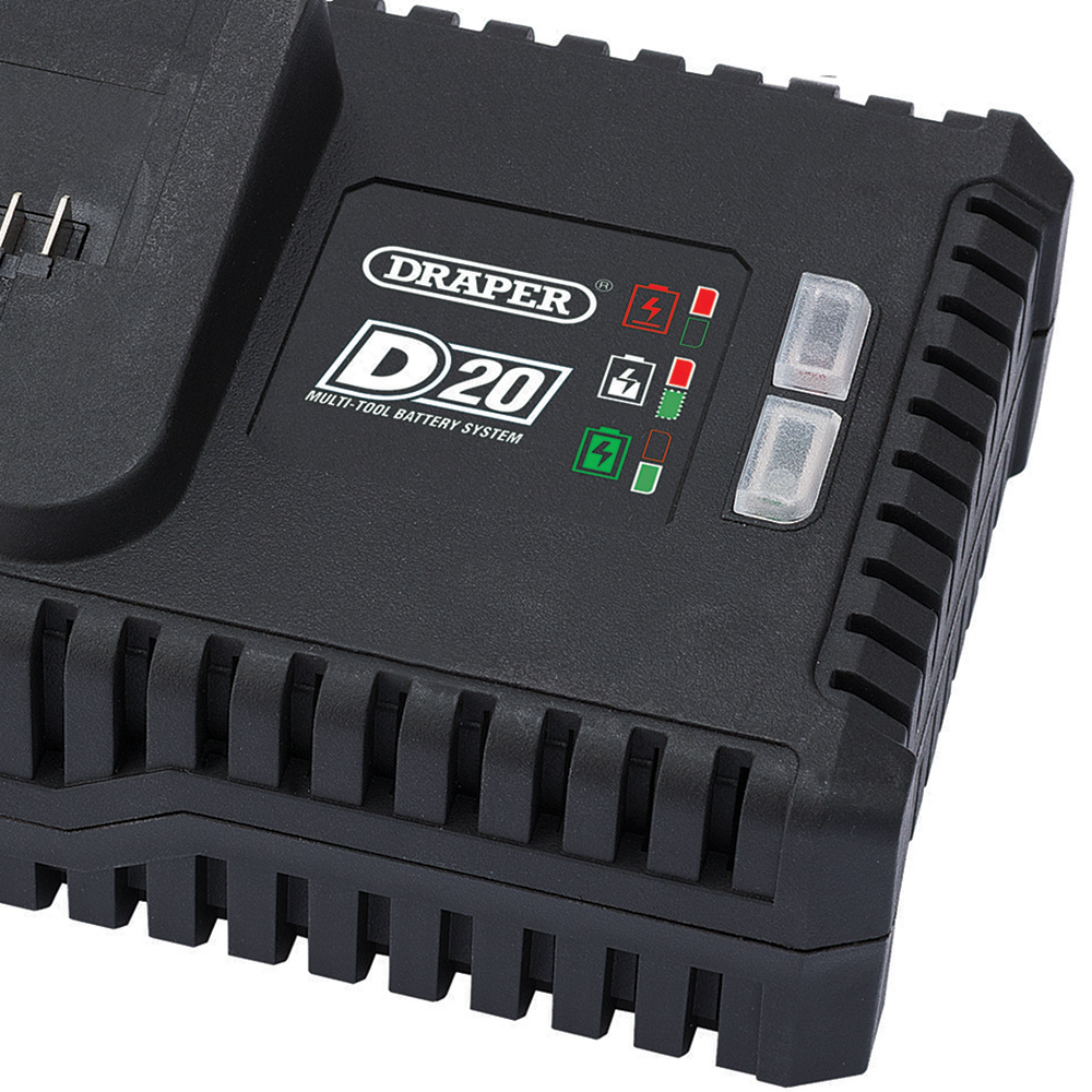 Draper D20 20V 4A Fast Battery Charger Image 2