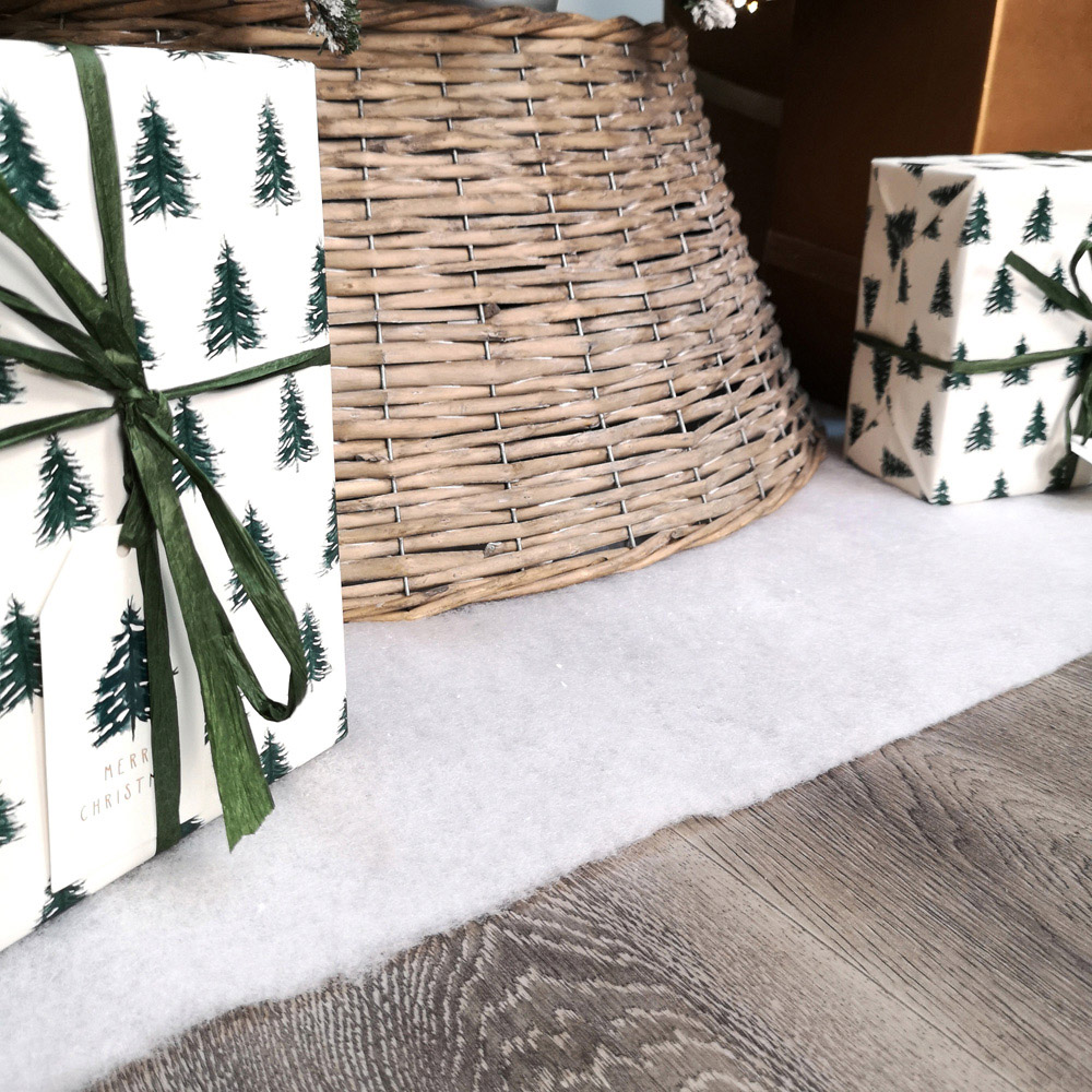 Samuel Alexander Soft White Artificial Snow Blanket Christmas Decoration 90 x 1350cm Image 6