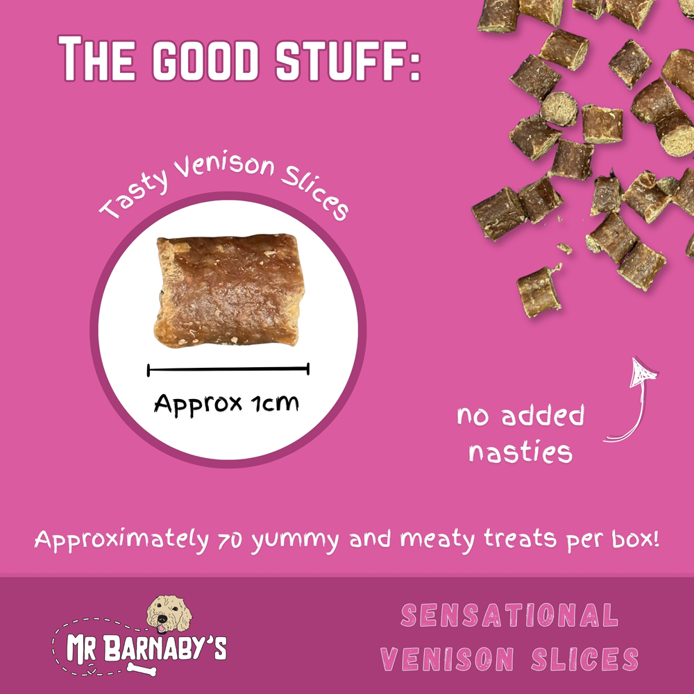Mr Barnaby's Sensational Venison Slices Dog Treats 6 Pack Image 2