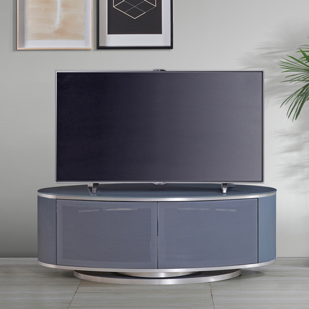 MDA Designs Luna 2 Door Grey TV Unit Image 6