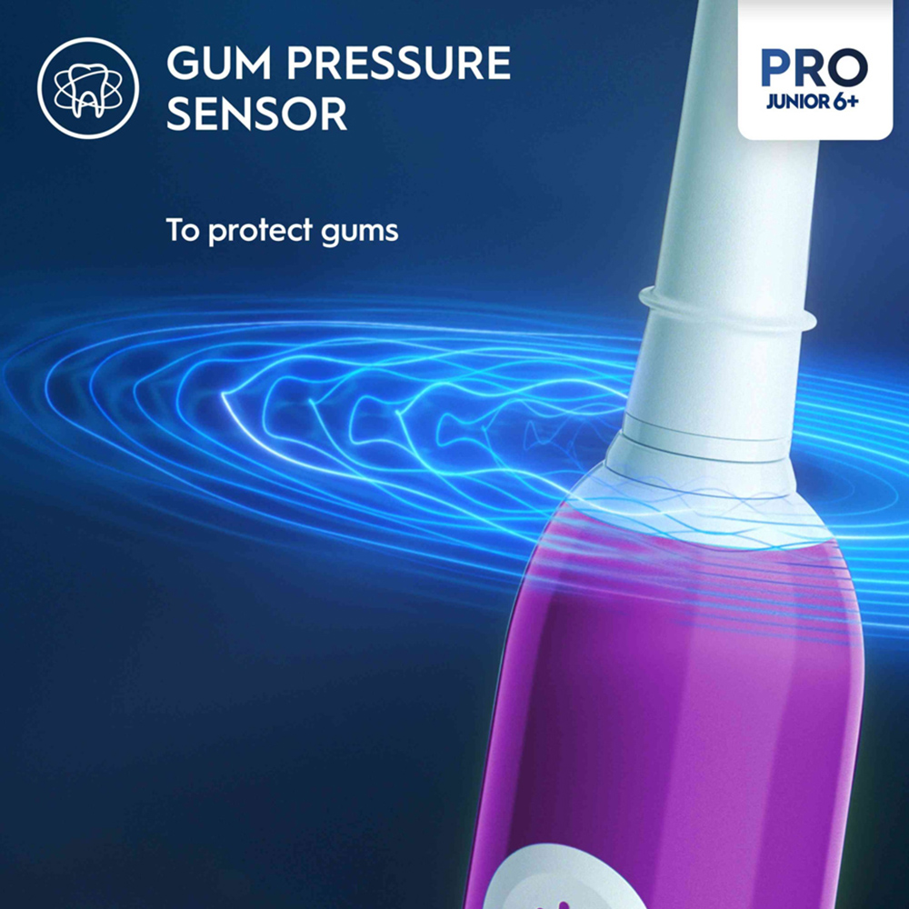 Oral-B Pro Junior Purple Electric Toothbrush Image 4