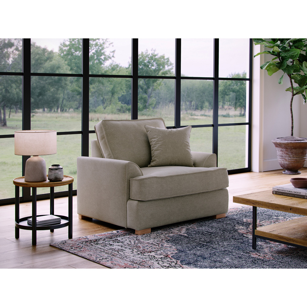 Alba City Stone Fabric Armchair Image 5