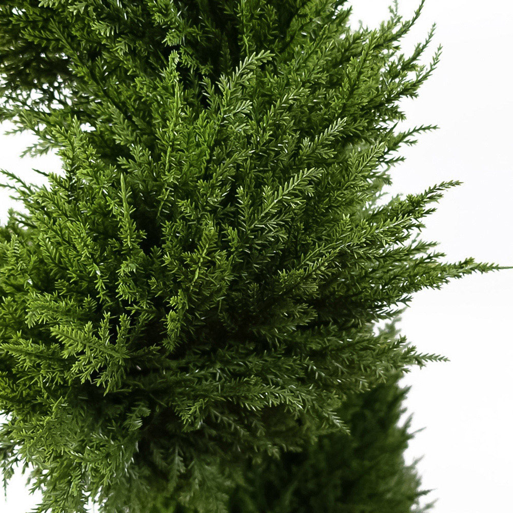Leaf Buxus Spiral Cypress Artificial Tree in Pot 4ft 2 Pack Image 3