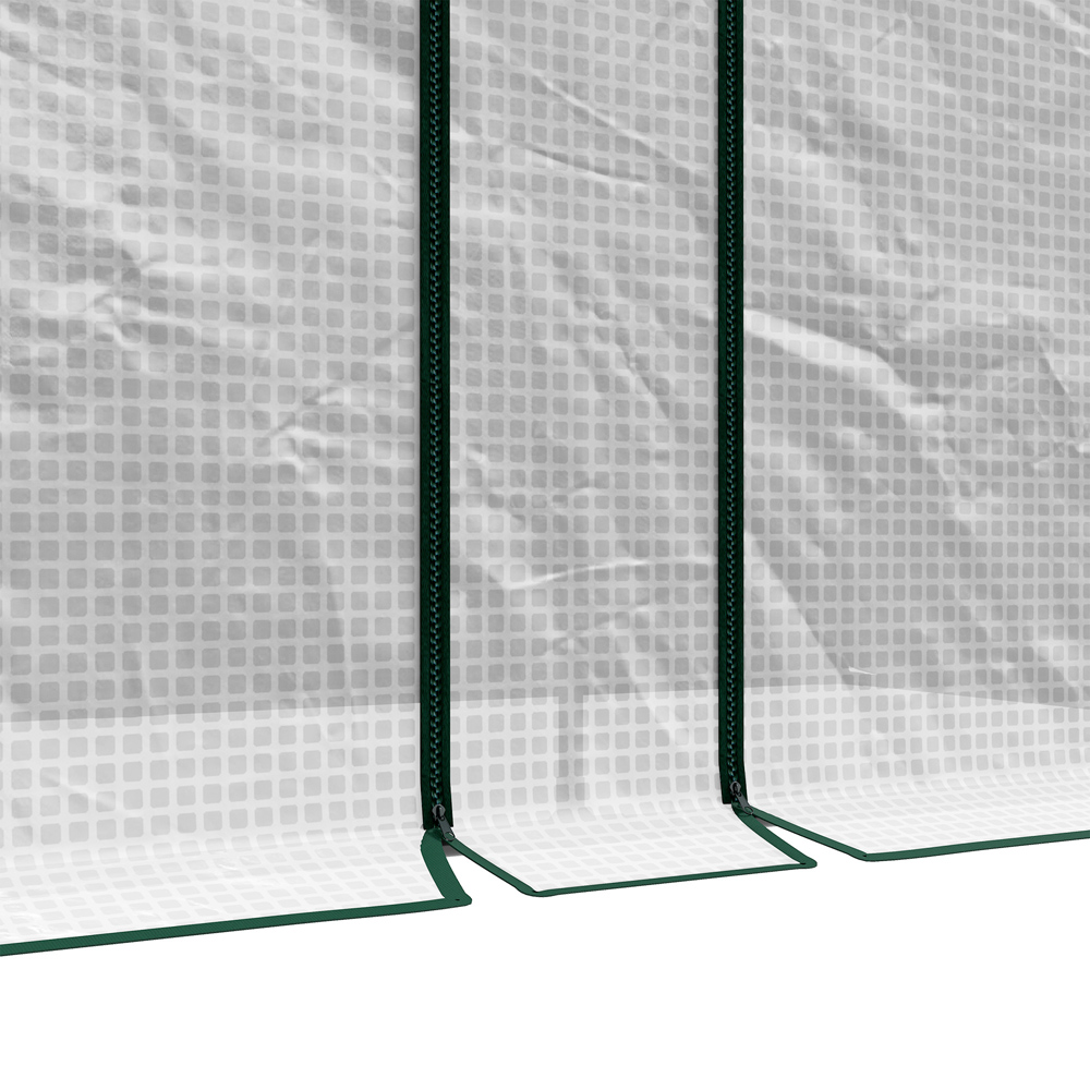 Outsunny 6.56 x 3.28ft Tomato Greenhouse with Roll Up Zipped Doors Image 3