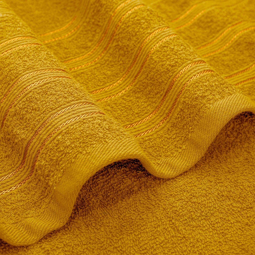 Velosso Hampi Cotton Yellow Bath Sheet Set of 2 Image 3