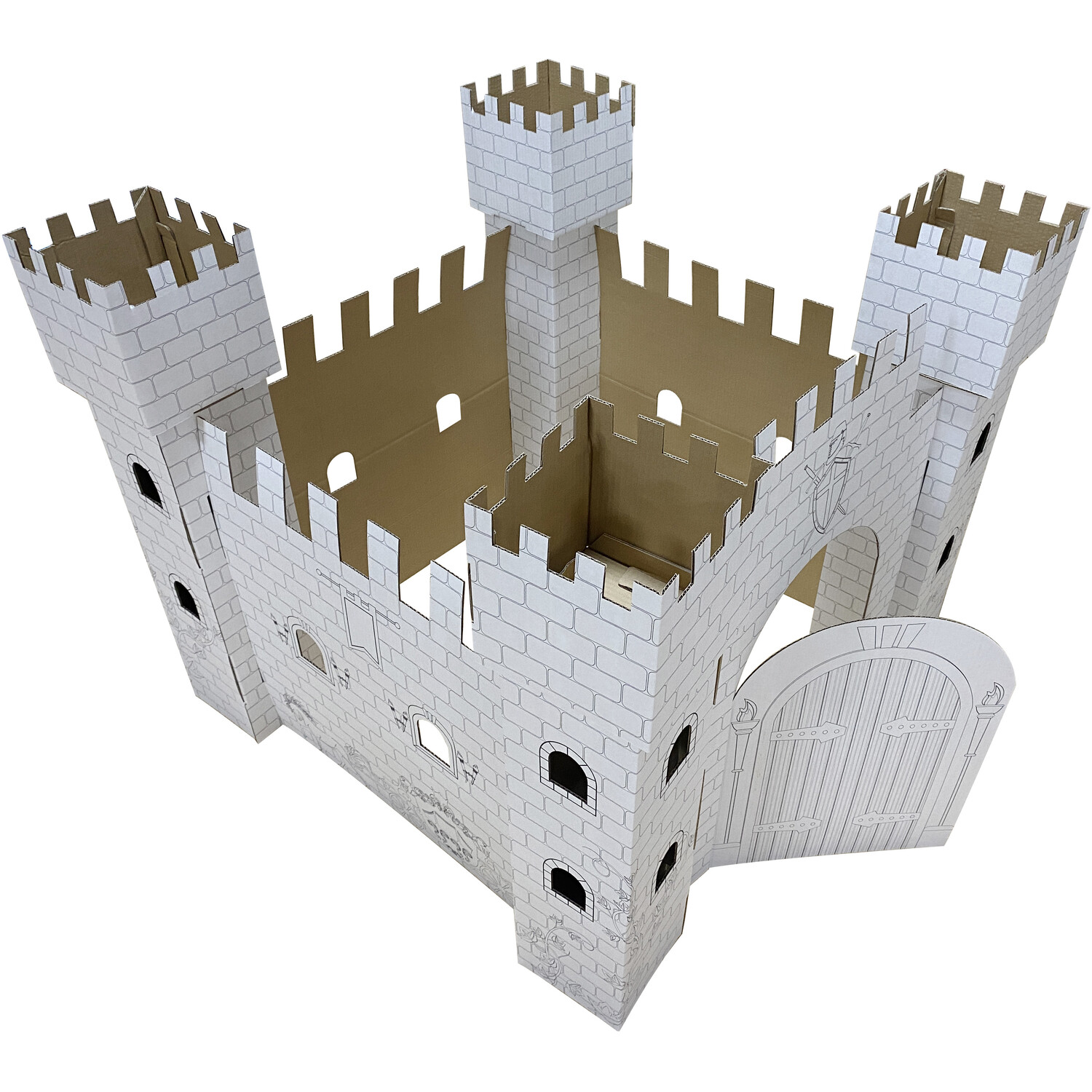 Build Your Own Cardboard Castle Set Image 1