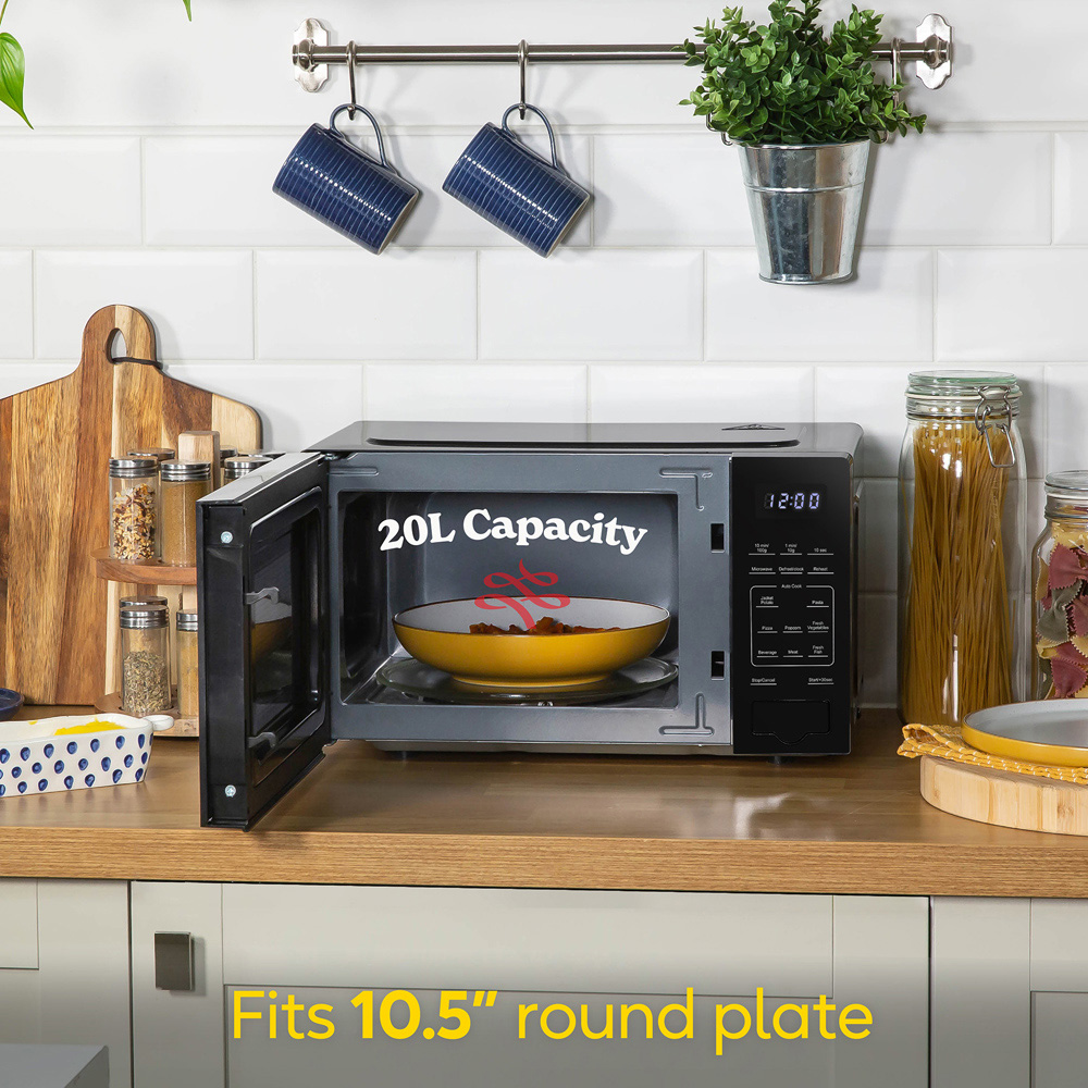 Russell Hobbs RHMT2005B Black 20L Compact Touch Control Digital Microwave 700W Image 5
