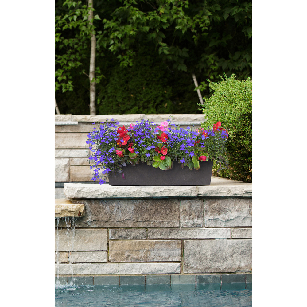 Primeur Tierra Verde Sonata Steel Grey Trough 15cm 2 Pack Image 3