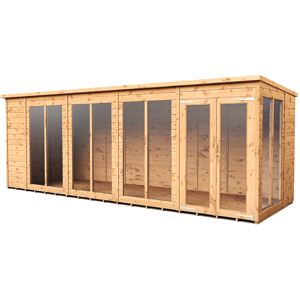 Empire Sheds 18 x 6ft Double Door Tongue and Groove Pent Summerhouse Image 1
