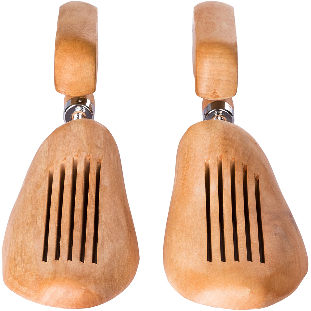 tectake Lotus Wood Shoe Stretcher Pair EU Size 46-48 3 Pack Image 7