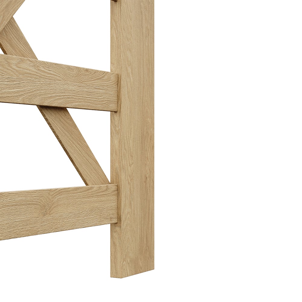 Living and Home Wooden Garden Gate 2.9 x 2.4ft Image 5