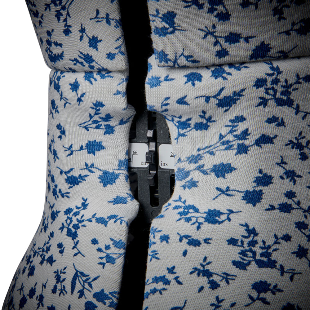 Sewing Online 5919A Ditsy Blue Adjustable 8-Part Dressmakers Dummy with Hem Marker Small Image 5
