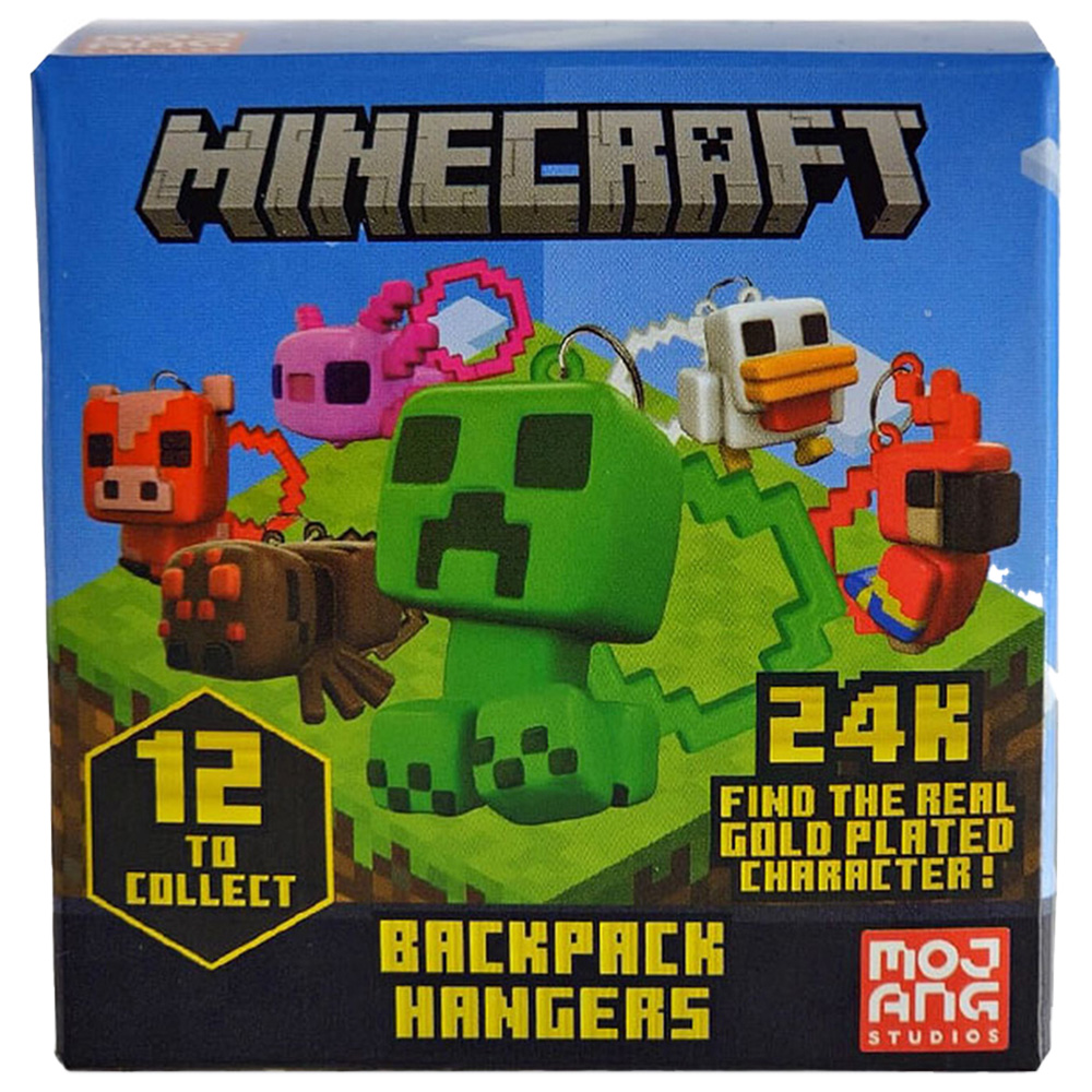 Single Minecraft Backpack Hanger Figure in Assorted styles Image 1