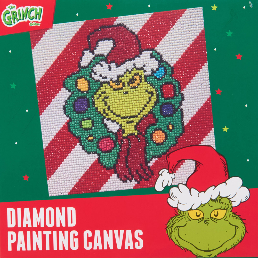 Grinch Diamond Painting Canvas Kit Image 3