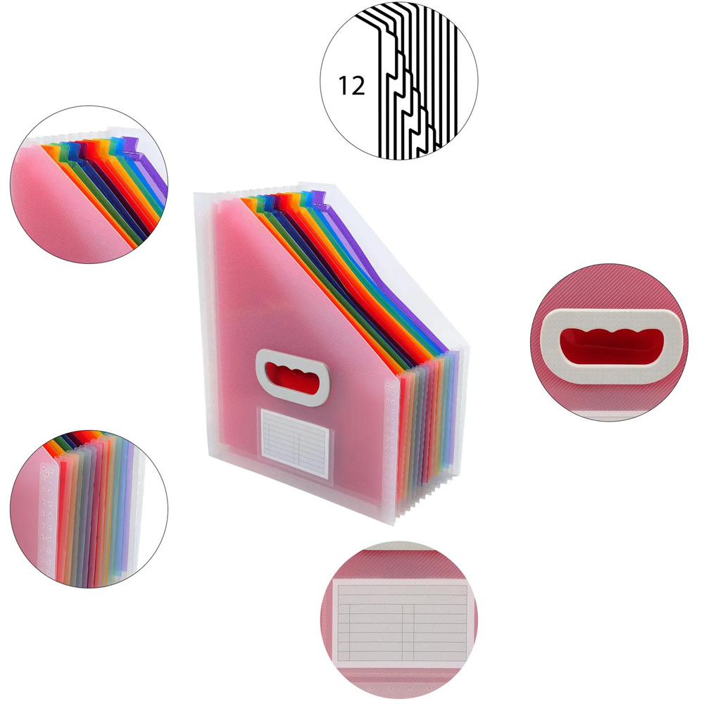 Exacompta Crystal 12 Part Magazine File Holder 4 Pack Image 2