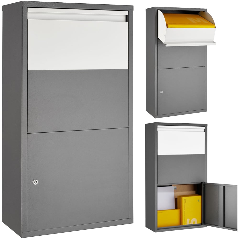 tectake Fortress Parcel Locker Post Box Image 2